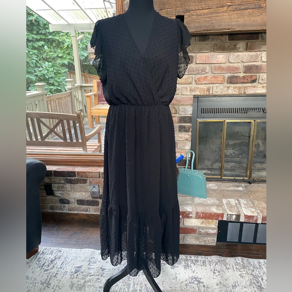 BTFBM black maxi dress size Large